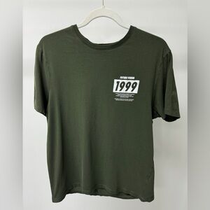 ASOS New Look Short Sleeve‎ Graphic T-Shirt in Green, Size M
